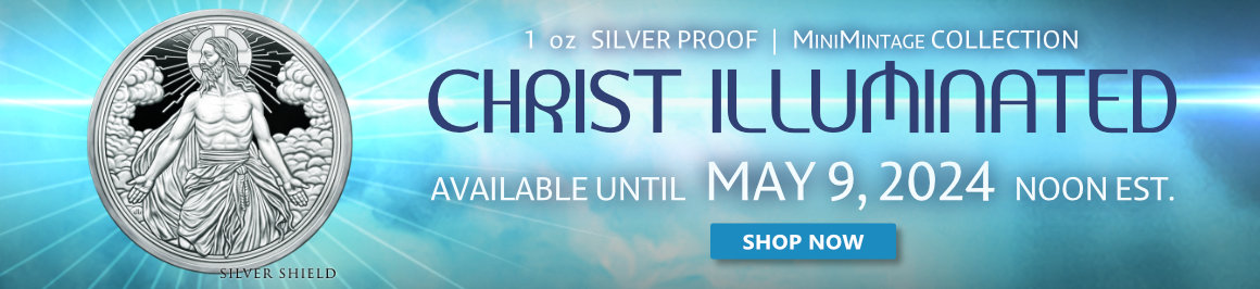 1 oz Christ Illuminated MiniMintage Silver