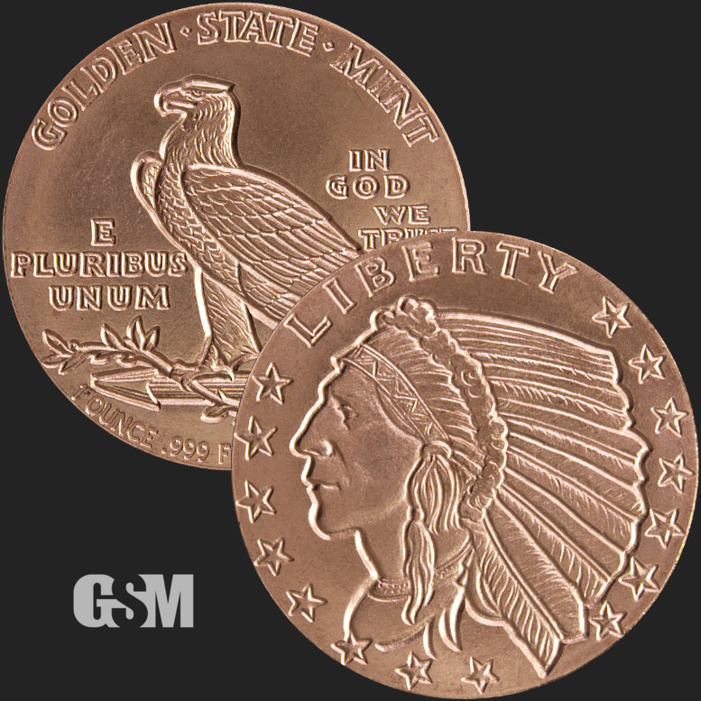 Lot//Tube of 20-1 oz Copper Rounds Morgan Dollar