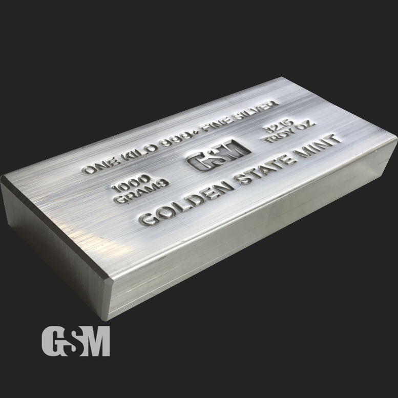 Buy 1 Kilo (32.15 Oz) Silver Bar - Random Design (.999+ Fine)