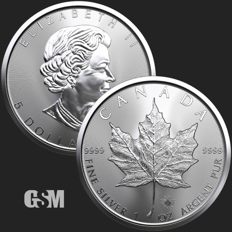 21 1 Oz Canadian Maple Leaf 9999 Fine Silver Bullion Coin 21 1 Oz Canadian Maple Leaf 9999 Fine Silver Bullion Coin