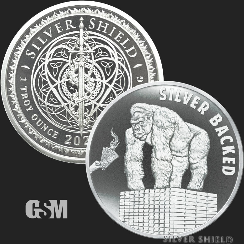 1 oz Silver Backed BU Silver Round 2023