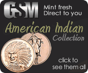 American Indian copper coin collection