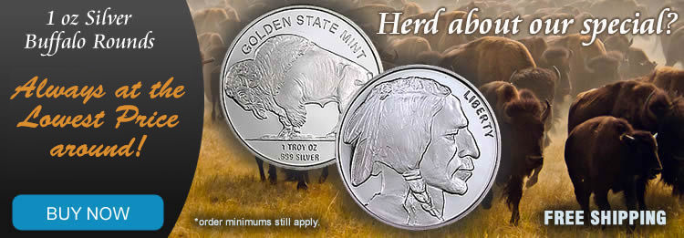 Silver Buffalo on sale only $0.74 over spot