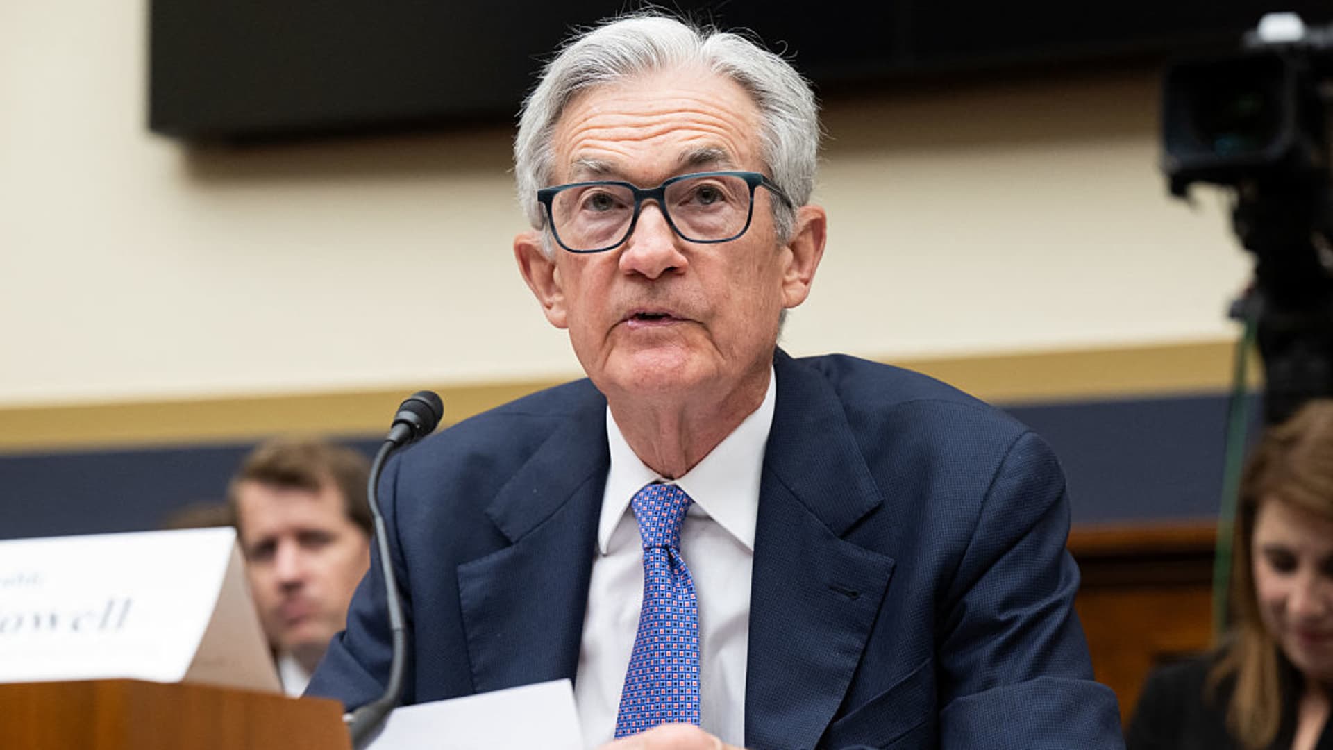 US Federal Reserve Chair Jerome Powell testifies during a House Financial Services Committee hearing on "The Federal Reserve's Semi-Annual Monetary Policy Report" on Capitol Hill in Washington, DC on June 24, 2025. Saul Loeb | Afp | Getty Images