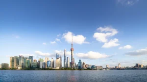 The urban skyline and cityscape in Shanghai China. Lu Shaoji | Moment | Getty Images