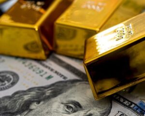 Gold Bars & $100 Bill