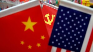 China US Flags