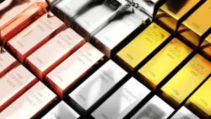Copper, Gold, Silver, Platinum Bars