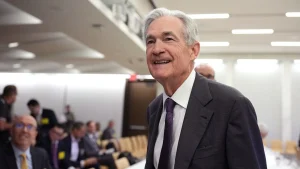 Federal Reserve Chairman Jerome Powell arrives for the Integrated Review of the Capital Framework for Large Banks Conference at the Federal Reserve on July 22, 2025 in Washington, DC. Andrew Harnik | Getty Images News | Getty Images