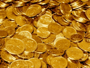 pile of gold coins