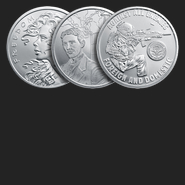 1 oz Silver Shield Silver Rounds