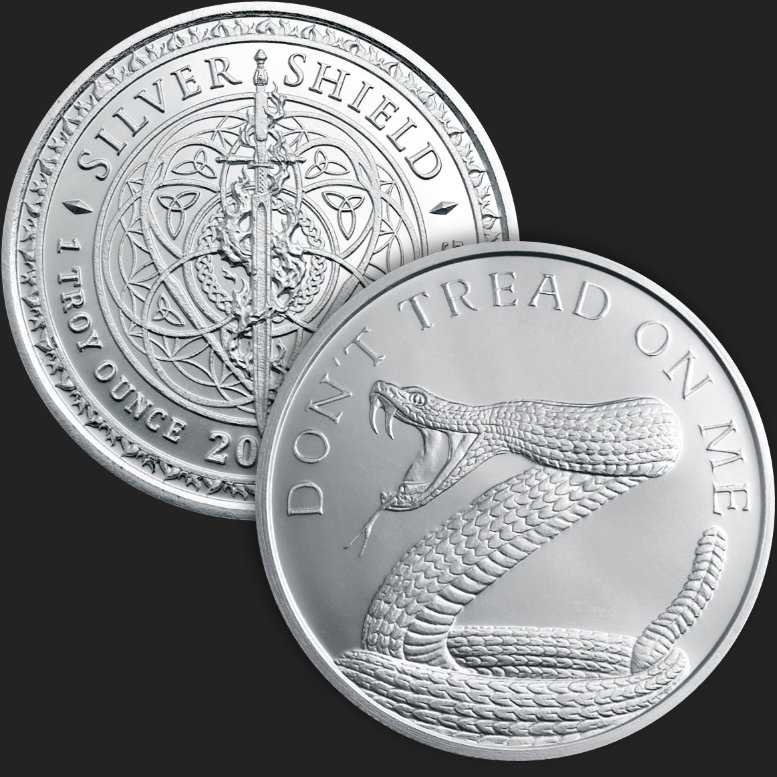 1 oz Don't Tread On Me BU Silver Round