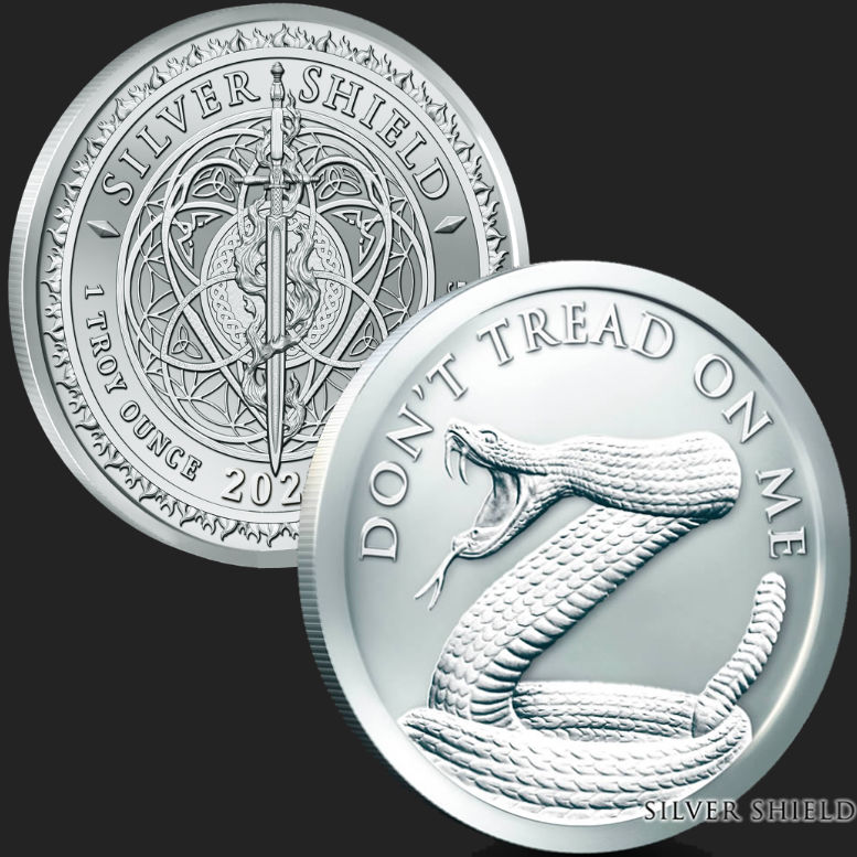 2019  DON'T TREAD ON ME  1 oz Copper Round Coin from Silver Shield 