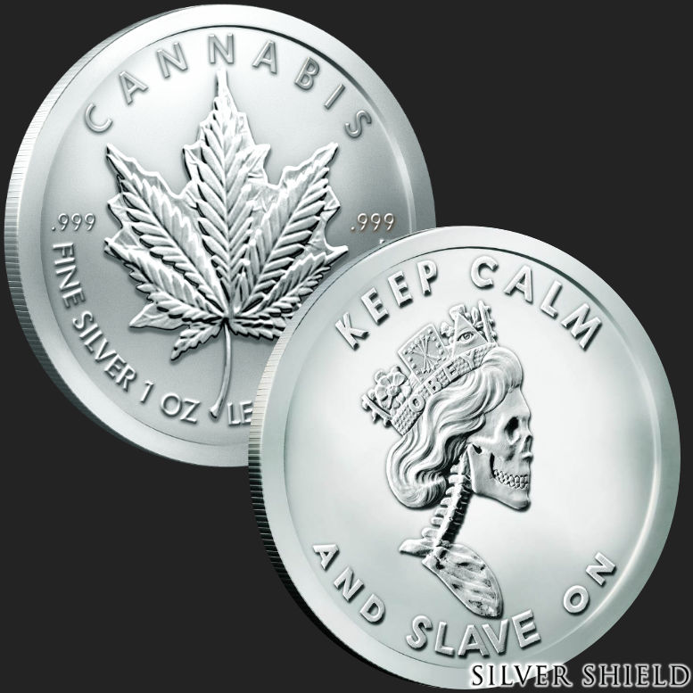 CANNABIS CURES PROOF W/BOX & COA LOW MINTAGE 600 2016 1oz SILVER SHIELD