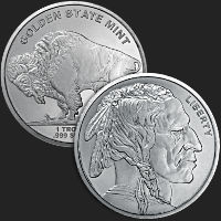 Beautiful Buffalo & Indian Front & Back of 1 oz .999 Silver Coin