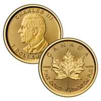 2025 1/20 oz Canadian Gold Maple Leaf Coin BU