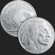 Beautiful Buffalo & Indian Front & Back of 1/4 oz .999 Silver Coin