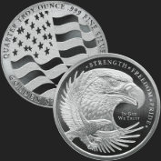 1 4 oz GSM Silver Eagle Golden State Mint 177