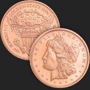 1/4 oz Morgan Copper Bullion Round .999 Fine