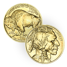 1 oz American Gold Buffalo Coin BU Random Year Golden State Mint 220x220.png