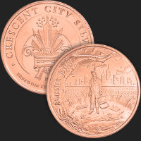 1 oz Bankster Justice Copper Golden State Mint 