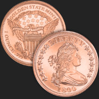 1 oz Draped Bust Proof Copper Golden State Mint 