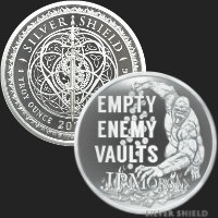 1 oz Empty Enemy Vaults BU Silver Round 2024