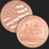 1 oz GSM Home of the Free Copper Round