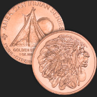 1 oz Medallion Chief Golden State Mint 