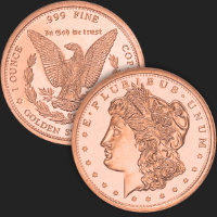 1 oz Morgan Copper Golden State Mint  02