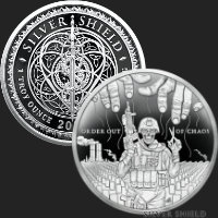 1 oz The Crown Proof Silver Round .999 Fine Silver