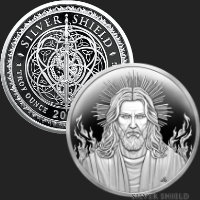 1 oz Rapture Christ Proof Silver Shield MiniMintage Silver Round