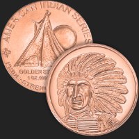 1 oz Red Cloud Copper Round