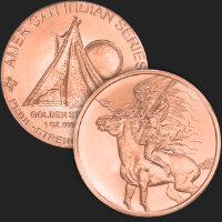 1 oz Red Horse Copper State Mint 