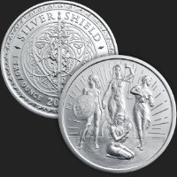 1 oz Rising Virtues BU Silver Round