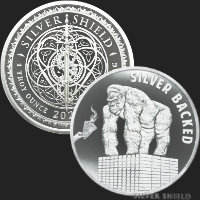 1 oz Silver Backed BU Golden State Mint 