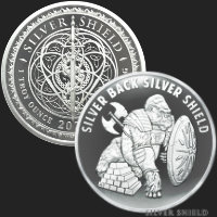 Details about   1 oz Royal Invader Mini Mintage BU Silver Round .999 Fine Silver Shield W/COA ! 
