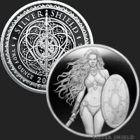 1 oz Silver Spirit Proof Silver Shield MiniMintage Silver Round