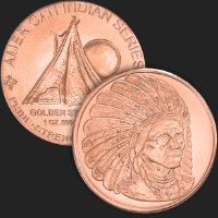 1 oz Sitting Bull Copper State Mint 