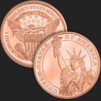 1 oz Statue of Liberty Copper Round