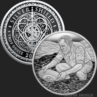 1 oz The Prospector Proof Silver Shield MiniMintage Silver Round