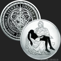 1 oz A World Without Jesus Proof Silver Shield Proof MiniMintage Silver Round