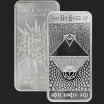 10 oz No Lie Bar Silver Shield Golden State Mint 210