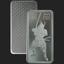 10 oz Samurai Silver Bar