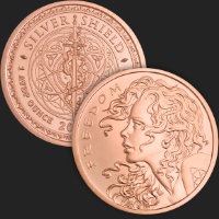 1 oz Freedom Girl Copper Round 2024