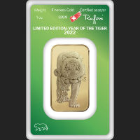 1oz Gold Argor Year of the Tiger 