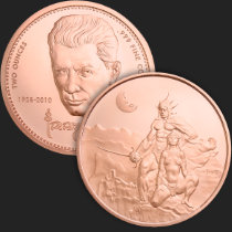 2 oz Frazetta Swordsman of Mars Copper Round