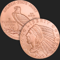 2 oz Incuse Indian Copper Round 