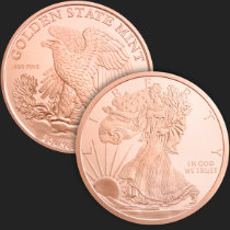 2 oz Walking Liberty Copper Round