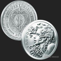 TRIVIUM  1 oz Copper Round     from Silver Shield FREEDOM GIRL